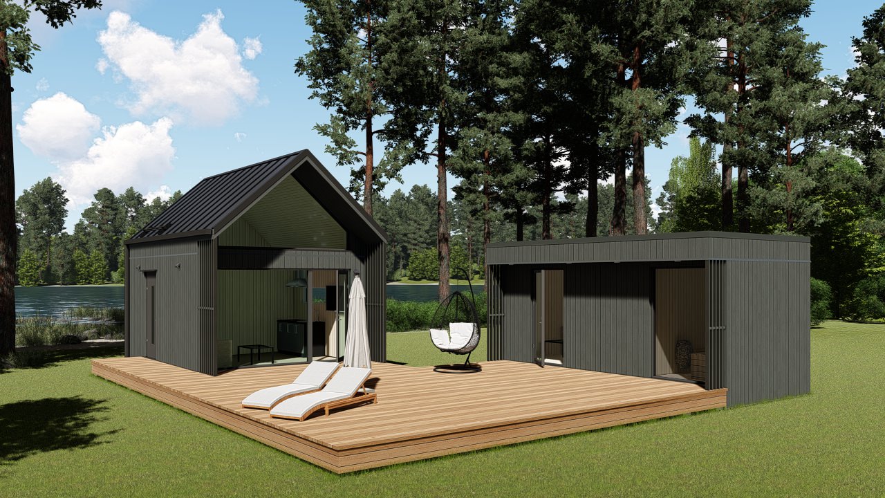 3D suvila ja saunamaja