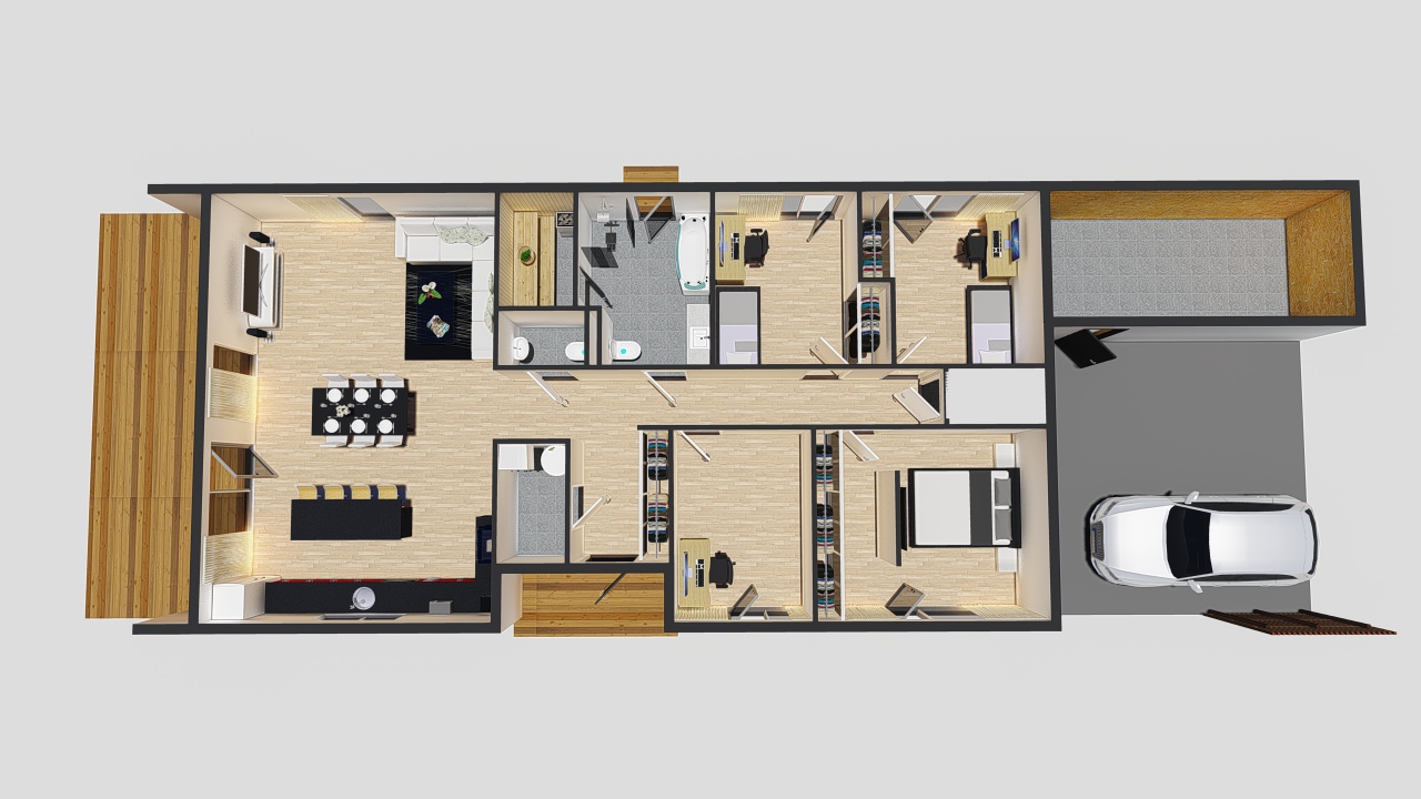 3D ERAMAJA VIRUMAAL KORRUSEVAADE